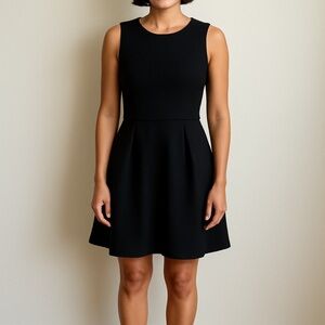 Ganni Black Textured Mini Dress size Medium